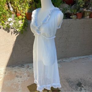 Sylvie Paris Vintage Lace Slip Nightgown